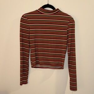 Forever 21 Striped Long Sleeve Top